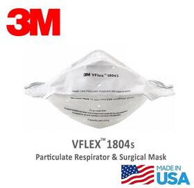 3m 1804s 15/pack3m Vflex Particulate Respirator N95 Small Surgical Face Mask F/s