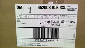 3m Gt500082315 4520cs Blk 3xl Gt500082307 Case Of 25