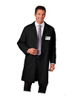 6116-15-l Meta Labwear Unisex Lab Coat Black Large 609953081984