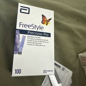 Abbott 71284-70 Abbot Freestyle Precision Pro Glucose Test Strips 100pc 12/31/2025