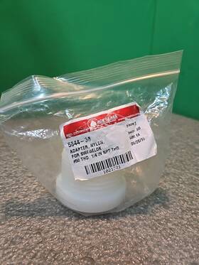 5844-38 Ace Glass Adapter Nylon For Swagelok #50 Thd. 1/4 Inch Npt Thd 5844-38 Ace Glass Adapter Nylon For Swagelok #50 Thd. 1/4 Inch Npt Thd