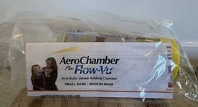 Aw241-00 Aerochamber Flow-vu Plus Anti-static Valved Holding Chamber Small Mask
