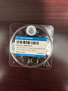 5062-3514 Agilent Vespel/graphite Ferrule 85/15% 0.5mm 10/pk