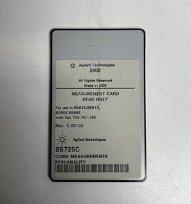 85725c Agilent 85725a / Hp Memory Card Cdma Pcmcia Bytes Sram
