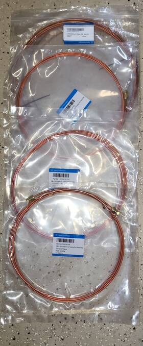 G1530-61100 Agilent Lot Of 4 Swagelok 1/8in Od X 250cm Copper Tubing Coil