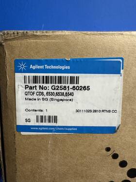 G2581-60265 Agilent Calibrant Delivery System Lc Mass Spectrometry For Q-tof