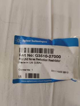 G3510-27000 Agilent Mmi Ln2 Noise Reduction Restrictor For 8890 Best Price