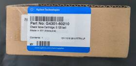 G4301-60210 Agilent Technologies Check Valve Cartridge 0.125 Ball New Open Box G4301-60210 Agilent Technologies Check Valve Cartridge 0.125 Ball New Open Box