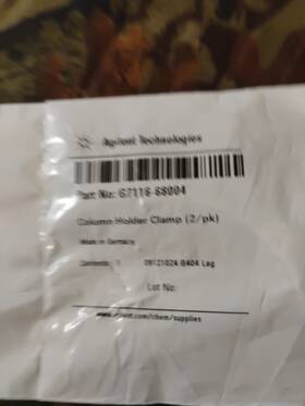 G7116-68004 Agilent New Column Holder Clamp 2/pk