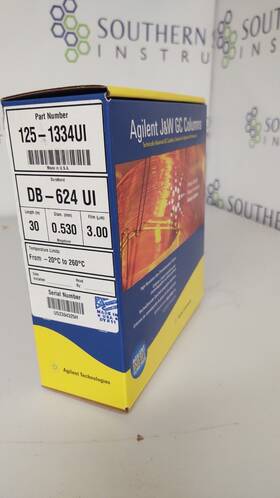 Agilent Technologies 125-1334ui Db-624 Ultra Inert Gc Column 30m 0.53mm 3.00m 7ft Cage