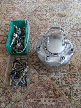 316lmawp Alloy Products Corp Pressure Vessel/ Bioreactor 1 Gal Accessories Included