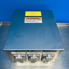A12106chnfss6 Amatec / Hoffman Hs732913 Amtec Pump Control Panel With Estop And Cover Enclosure