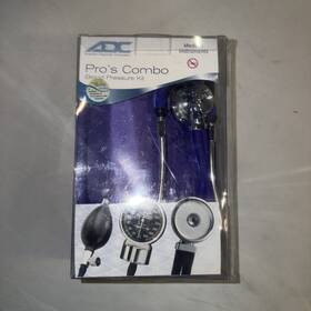 768-641-11av American Diagnostic Corporation Adc Pros Combo Ii 768-641 Pocket Aneroid With Adscope Nib Purple