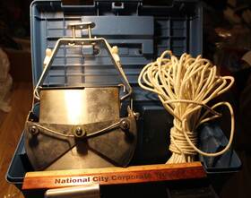 Ams 445.11 Ekman Dredge 6 Inch X6 Forstery Supplies With Messenger Rope And Case Excellent