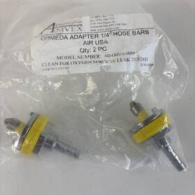 Ad-ohua-hb4 Amvex Ohmeda Quick-connect To 1/4 Inch Hose Barb Air Adapter 2-pack