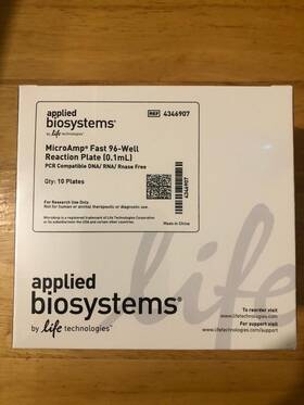 4346907 Applied Biosystems Microamp Fast 96-well Pcr Reaction Plate 0.1 Ml Pack Of 10