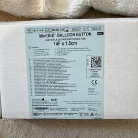 M1-5-14154 Applied Medical Technology Minione Balloon Button Gastrostomy Tube 14f X 1.5cm