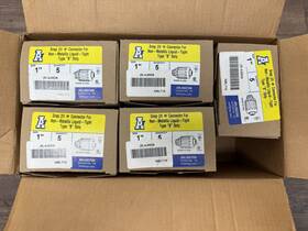 Nmlt10 Arlington Lot Of 50 1 Inch Non Metallic Liquid Tight Connector Type B Nmlt10 Arlington Lot Of 50 1 Inch Non Metallic Liquid Tight Connector Type B