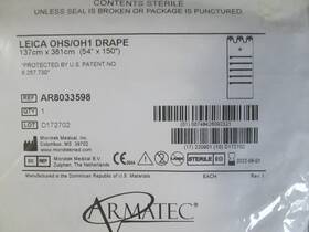 Ar8033598 Armatec Microtek Leica Ohs/oh1 Sterile Drape 137x381cm 54 Inch X150 Ar8033598 Armatec Microtek Leica Ohs/oh1 Sterile Drape 137x381cm 54 Inch X150