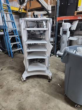 002317-00 Arthrex Synergy V2 Video Cart With Extended Boom Arm Printer