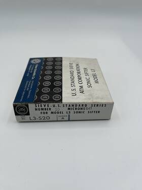 Atm Corporation L3-s20 U.s. Std. Sonic Sifter Corp 841 Microns - Very Good Condition