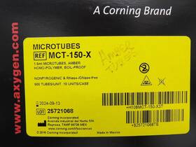 Mct-150-x Axygen Microtubes 1.5 Ml Amber 500 Tubes Mct-150-x Axygen Microtubes 1.5 Ml Amber 500 Tubes