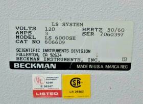 606609 Beckman Coulter 6000se Misc. Parts Ls Scintillation Counter Many 606609 Beckman Coulter 6000se Misc. Parts Ls Scintillation Counter Many