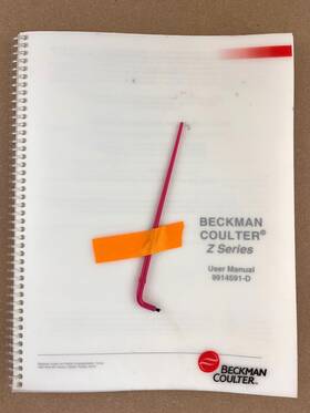 9914591-d Beckman Coulter Z Series User Manual With Cleaning Brush