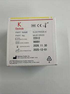 Mu919500 Beckman Coulter K Potassium Ise Electrode Sealed - Au480 680 700 5800