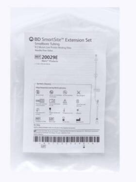 20029e Becton Dickinson Bd Extension Set Smallbore Tubing 0.2 Micron Smartsite Valve Box Of 100