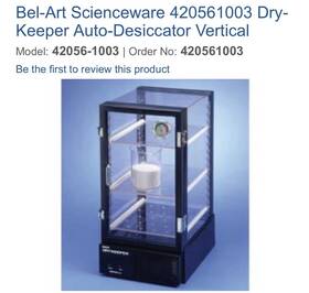 420561003 Bel-art Scienceware Vertical Dry-keeper Auto-desiccator Cabinet
