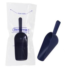 H36906-0006 Bel-art Sterileware Sense-able Blue Metal Detectable Scoops Polystyrene 8 Oz Sterile