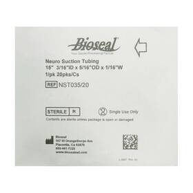 Nst035 Bioseal Nst035/20 1-pack Neuro Suction Silicone Tubing Sterile