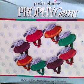 Pgc103cm Biotrol Prophy Gems 100 Pre-filled Rings Assorted Cool Mint Coarse Grit