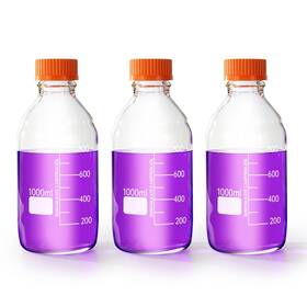 Gl45 Bkmamlab 331908305920 1000ml Round Media Storage Bottles With Screw Cap Borosilicate Glass Max