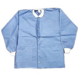 3630cbs Blue Maxcare Extra-safe Lab Jackets Knit Cuffs Hip Length S Lot Of 40