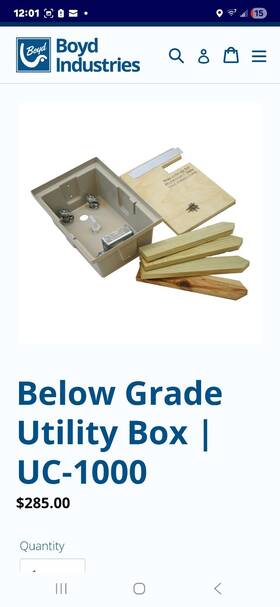 Uc-1000 Boyd Industries Underground Utility Box General Contractors. Medical Field Dentist
