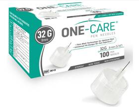 Branded 445022767709 One-care Pen Tips 32g X 8mm Universal Fit Box Of 100