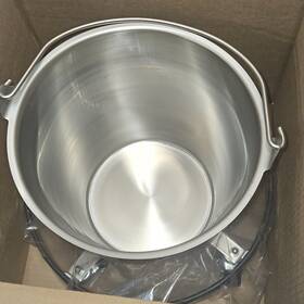 58130 Brewer New Vollrath 12.5 Quart Stainless Steel Tapered Dairy Bucket / Pail