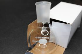 Cg-1506-05 Chemglass 100ml Heavy Wall Round Bottom Flask Rbf 24/40 Outer
