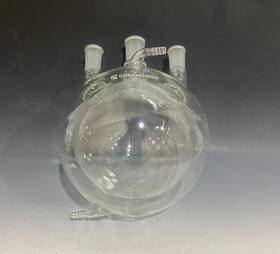 Cg-1538-103 Chemglass Cg-1538-10 3000 Ml 3 Neck Heavy Wall Round Bottom Jacketed Flask