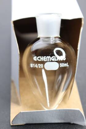Cg-1554-28 Chemglass 50ml Pear Shaped Flask Heavy Wall 14/20 Outer Rotovap