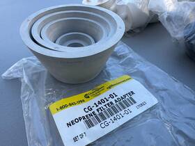 Cg140101 Chemglass Neoprene Vacuum Filter Adapter 2 Complete Sets Sizes 1 - 7 Total Of