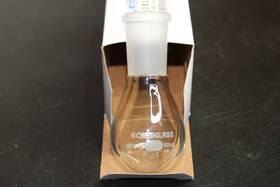Cg151201 Chemglass Heavy Walled Rotary Evaporator Flask 50ml Cg-1512 01 24/40 Outer Joint