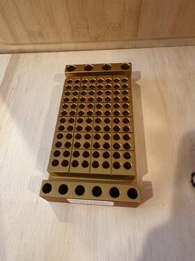 Cls-3620-01 Chemglass Aluminum Cooling/ Heating 96 X 0.2 Ml Tubes Plus 4 1.5ml 6 For 0.5ml