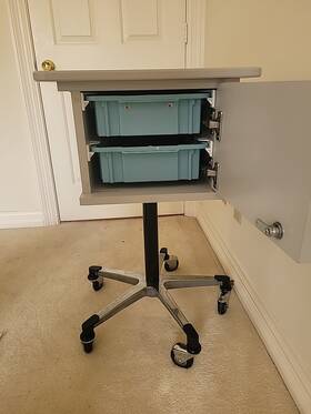 67200 Clinton Two-bin Phlebotomy Cart Pu Dallas Tx