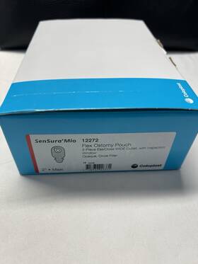 12272 Coloplast Sensura Mio Flex 2-piece Ostomy Pouches 2 Inch Opening New 10 Ct Box