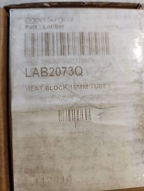 Lab2073q Coopersurgical Lap2073q Heat Block 15mm Tubes Lab Equipment