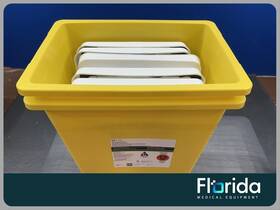 Covidien 8985s Brand New Yellow Sharps Container With Slide Lid 8 Gallon Bx/10