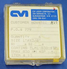 Tlm1-830-45-p Cvi Laser Lot Of 4 Each 1 Inch Dia. Tlm1 830nm Hr Mirrors Flat 45 Aoi For Diode Tlm1-830-45-p Cvi Laser Lot Of 4 Each 1 Inch Dia. Tlm1 830nm Hr Mirrors Flat 45 Aoi For Diode